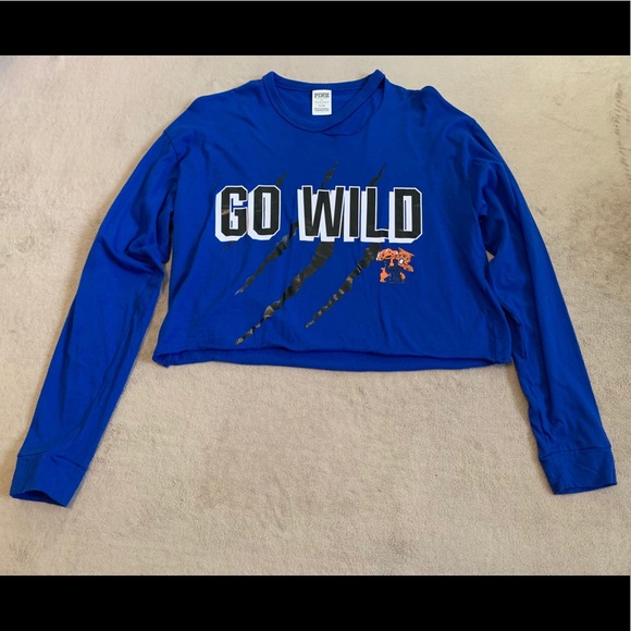 VS PINK KY Kentucky Cats Wildcats Crop Top Shirt S - Picture 8 of 15